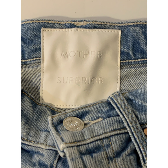 Mother Superior The Tomcat Distressed Straight Leg Jeans In The Confession 24 - Picture 11 of 14